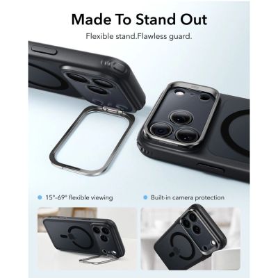 3. Etui ESR Classic Hybrid Kickstand MagSafe na iPhone 18 Pro Max / 17 Pro Max - czarne matowe