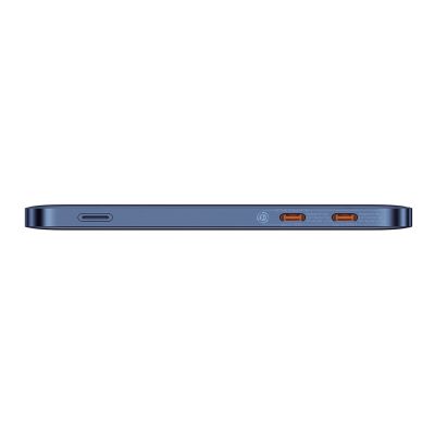 4. Powerbank Baseus Blade2 12000mAh 65W z wyświetlaczem cyfrowym (z czarnym kablem Baseus Mini White Series USB-C - USB-C 100W (20V/5A) 50cm) - niebieski