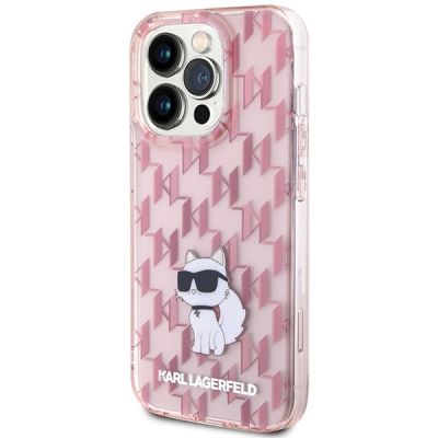 2. Etui Karl Lagerfeld Monogram Choupette na iPhone 15 Pro Max - różowe