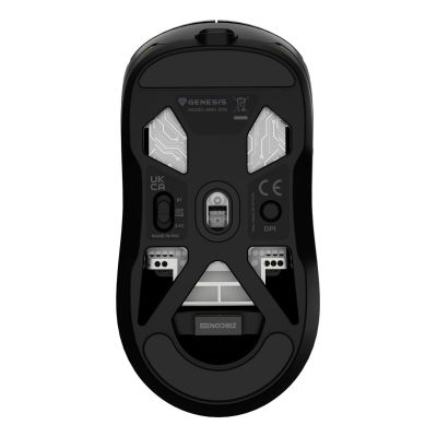 9. GENESIS NMG-2193 myszka Gaming Oburęczny Bluetooth + USB Type-C Optyczny 26000 DPI