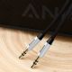 15. Baseus Yiven M30 kabel audio stereo AUX 3,5 mm męski mini jack 1,5m srebrno-czarny (CAM30-CS1)