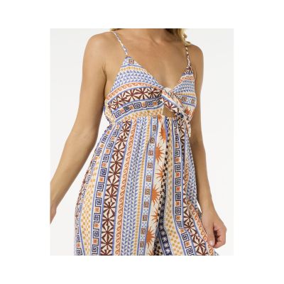 4. Kombinezon RIP CURL San Carlos Tie Front Jumpsuit turkusowy