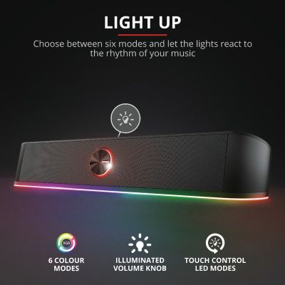 3. Głośnik TRUST GXT619 THORNE RGB LED SOUNDBAR