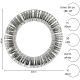 5. WIANEK DEKORACYJNY OPONA 30LED 40CM SREBRNY