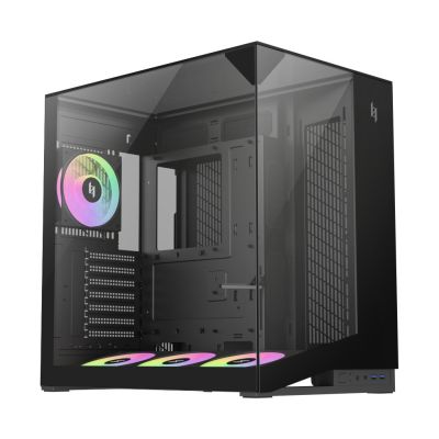 2. GameMax NEX C56 VC BK zabezpieczenia & uchwyty komputerów Midi Tower Czarny