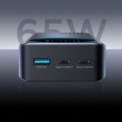 11. Powerbank Joyroom JR-PBF05 Pro 30000mAh 65W z wyświetlaczem cyfrowym 2x USB-C 1x USB-A - czarny