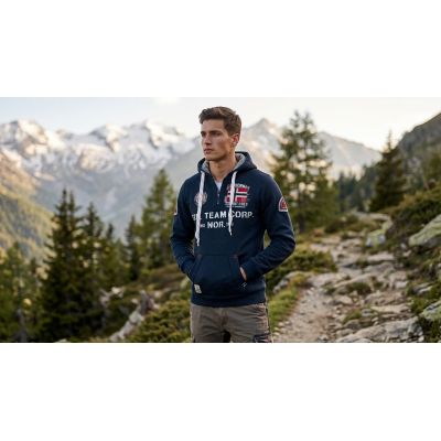 7. Bluza męska Geographical Norway GOPTAINE MEN 100 EO BS2 (WT1885H/GN-NAVY)