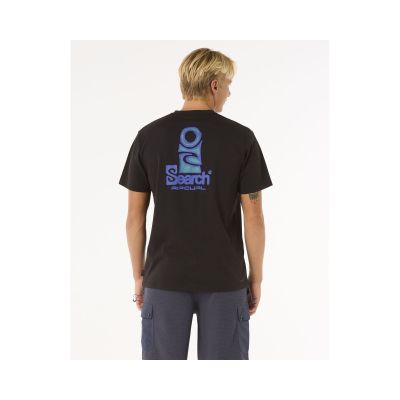 6. Koszulka RIP CURL Vaporcool Search Stack Tee czarny
