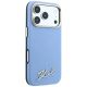 4. Etui Karl Lagerfeld Saffiano Small Script Metal Logo MagSafe na iPhone 17 Pro / 18 Pro - jasnoniebieskie