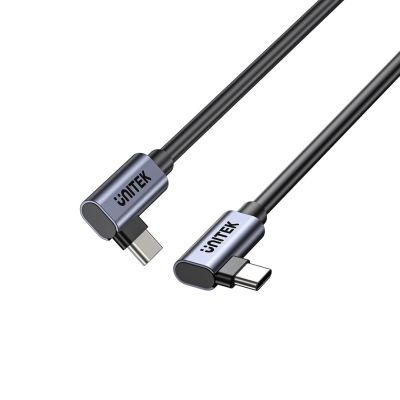 3. UNITEK KABEL USB-C KĄTOWY 90°/90° PD 100W M/M 0,5M