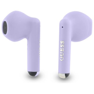 2. Guess słuchawki Bluetooth GUTWSJ14ESGU    TWS + stacja dokująca fioletowy/purple Printed Classic Logo