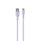 Kabel Puro Soft USB-A - USB-C 1,5m - fioletowy