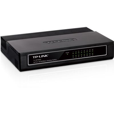 TP-Link TL-SF1016D przełącznik sieciowy Fast Ethernet (10/100) Czarny
