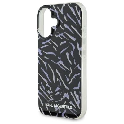 5. Etui Karl Lagerfeld Zebra With Cord na iPhone 16 - fioletowe