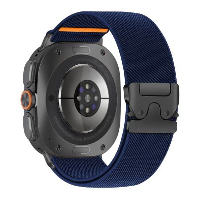 2. Pasek Tech-Protect Nylon Clasp na Samsung Galaxy Watch Ultra 47 mm - granatowy