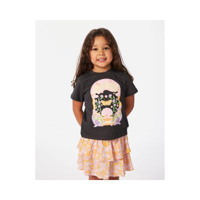 Koszulka RIP CURL Rainbow Tropics Art Tee - Girl czarny