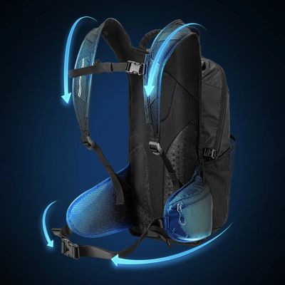 2. Plecak Rockbros H9 miejski 20 l lekki wodoodporny - czarny