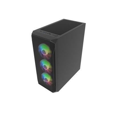 12. FURY OBUDOWA KOMPUTEROWA FURY SHOBO SH4F RGB MIDI Z OKNEM CZARNA