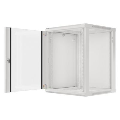 8. Lanberg WF01-6615-10S stojak 15U Szafa wisząca Szary