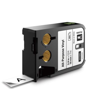 3. Taśma termotransferowa DYMO XTL winylowa permanentna/endlessly 19mm x 7m czarna