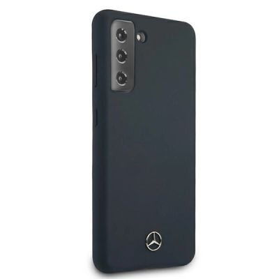 3. Etui Mercedes Silicone Line na Samsung Galaxy S21 - niebieskie