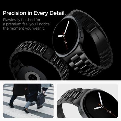 7. Bransoleta Spigen Modern Fit Band 316L na Samsung Galaxy Watch 40 / 44 / 46 mm - czarna