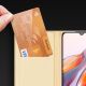 15. Dux Ducis Skin Pro etui do Xiaomi Redmi 11A / Poco C55 / Redmi 12C pokrowiec z klapką portfel na kartę podstawka złote