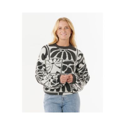 Sweter RIP CURL AOTS-TY WILLIAMS JACQUARD CREW czarny