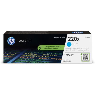 10. HP Oryginalnym wkładem z błękitnym tonerem 220X LaserJet