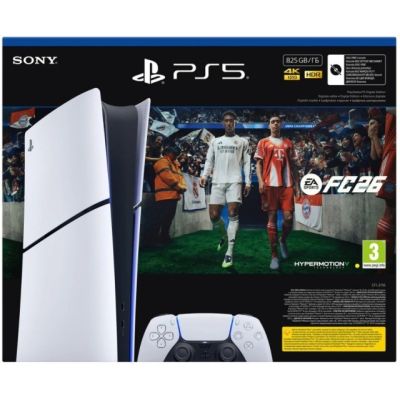 6. Konsola Sony PlayStation 5  Digital 825GB + EA Sports FC26