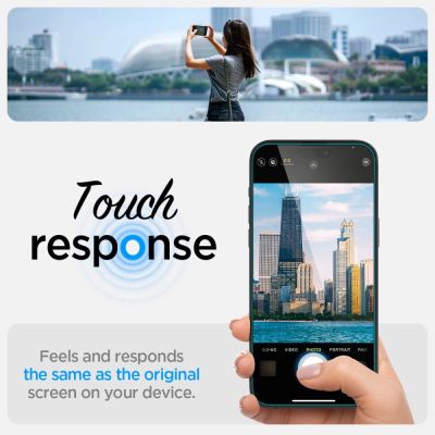 14. Szkło hartowane Spigen Glas.tR EZ Fit na iPhone 14 Pro Max - 2 szt.