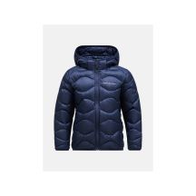 Kurtka puchowa juniorska Peak Performance Jr Helium Down Hood Jacket kolor granatowy
