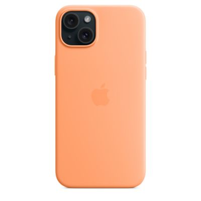 5. Etui silikonowe z MagSafe sorbet orange iPhone 15 Plus