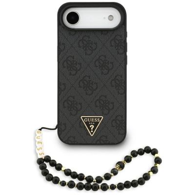 Etui Guess 4G Strap Triangle Logo MagSafe na iPhone 17 Air - czarne