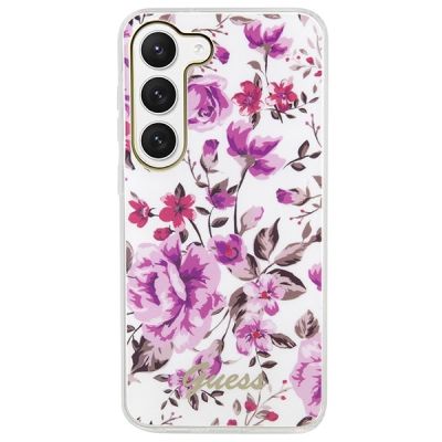 3. Etui Guess Flower Collection na Samsung Galaxy S23+ - białe