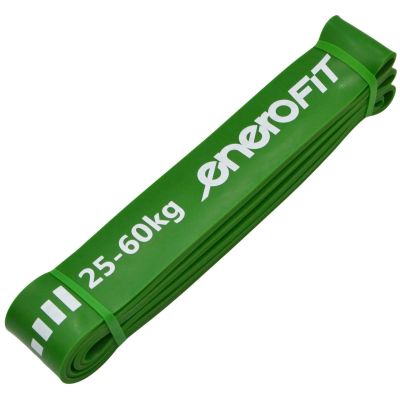 9. GUMA TAŚMA OPOROWA POWER BAND 25-60KG ZIELONA ENERO FIT