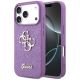 Etui Guess Fixed Glitter Big 4G na iPhone 17 Pro - fioletowe