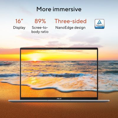 13. ASUS Vivobook 16 M1607KA-MB164W Ryzen AI 5 330 16.0"WUXGA IPS-level Panel 60Hz 300nits AG 16GB DDR5 SSD512 Radeon Graphics WLAN+BT Cam1080p+IR 42WHrs Win11 Quiet Blue