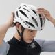 7. Kask rowerowy Rockbros z szybką, odpinane okulary z ochroną UV, unisex - brązowy
