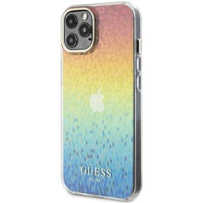 2. Etui Guess IML Faceted Mirror Disco Iridescent na iPhone 12/12 Pro - wielokolorowe