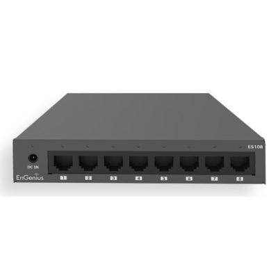3. EnGenius ES108 przełącznik sieciowy Nie zarządzany Gigabit Ethernet (10/100/1000) Czarny