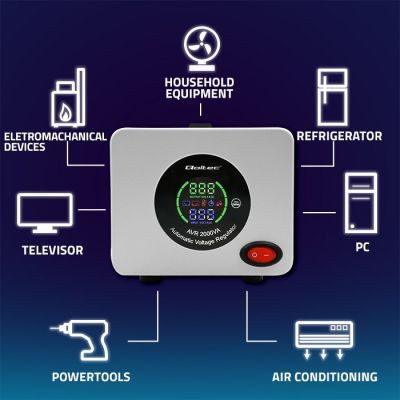 2. Qoltec Automatyczny stabilizator napięcia AVR 2000VA