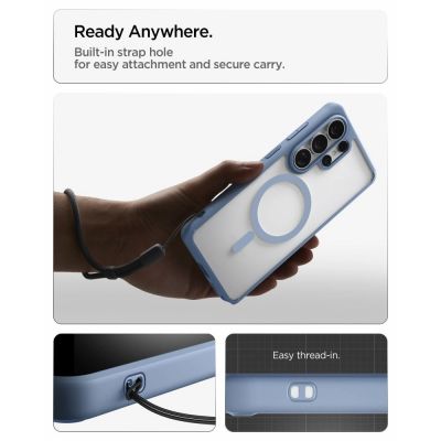 13. Etui Spigen Ultra Hybrid Mag MagSafe na Samsung Galaxy S26 Ultra - przezroczysto-niebieskie