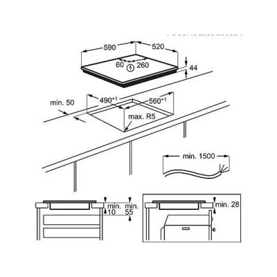 2. Płyta indukcyjna ELECTROLUX EIV63443CT SaphirMatt