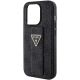 7. Etui Guess Grip Stand 4G Triangle Strass na iPhone 15 Pro Max - czarne
