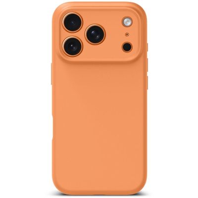 4. Etui Tech-Protect Silicone MagSafe na iPhone 17 Pro - pomarańczowe