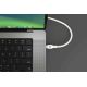 5. HYPER HJ4002WHGL kabel USB USB 2.0 2 m USB C Biały