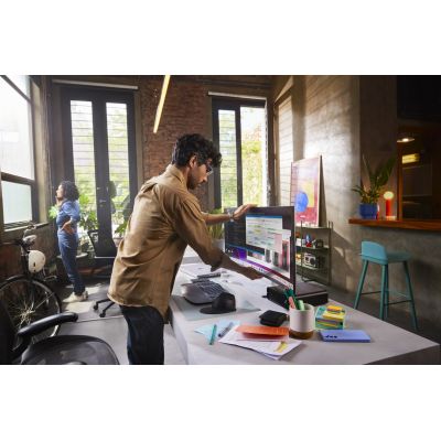 10. Monitor HP LED 37,5” S7 Pro 738pu (8K167AA) Curved IPS WQHD+ HDR400 RJ-45 ThunderBolt 4