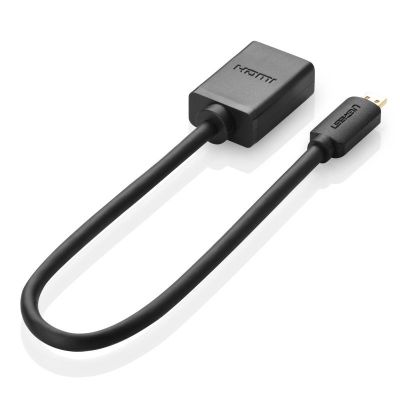 6. Ugreen kabel przewód przejściówka adapter HDMI - micro HDMI 19 pin 20cm czarny (20134)