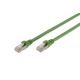 Kabel krosowy (patch cord) RJ45-RJ45, kat.6A, S/FTP, AWG 26/7, PUR, 20m, zielony